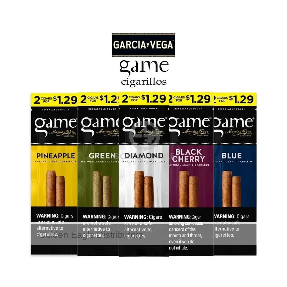 [T-1535-09] Game Cigarillos 2 For $1.29 Display of 30 (Esprso Martini)