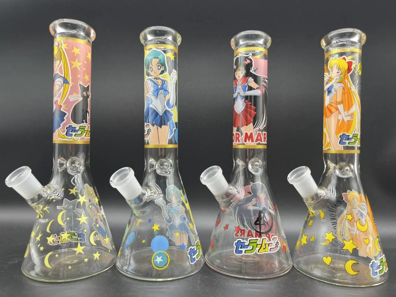 [T-1556-01] Waterpipe 10 Inch Printed Design  (HGB-A01)