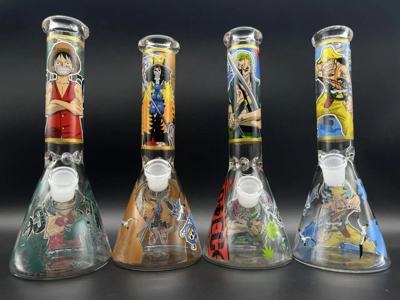 [T-1556-02] Waterpipe 10 Inch Printed Design  (HGB-A02)