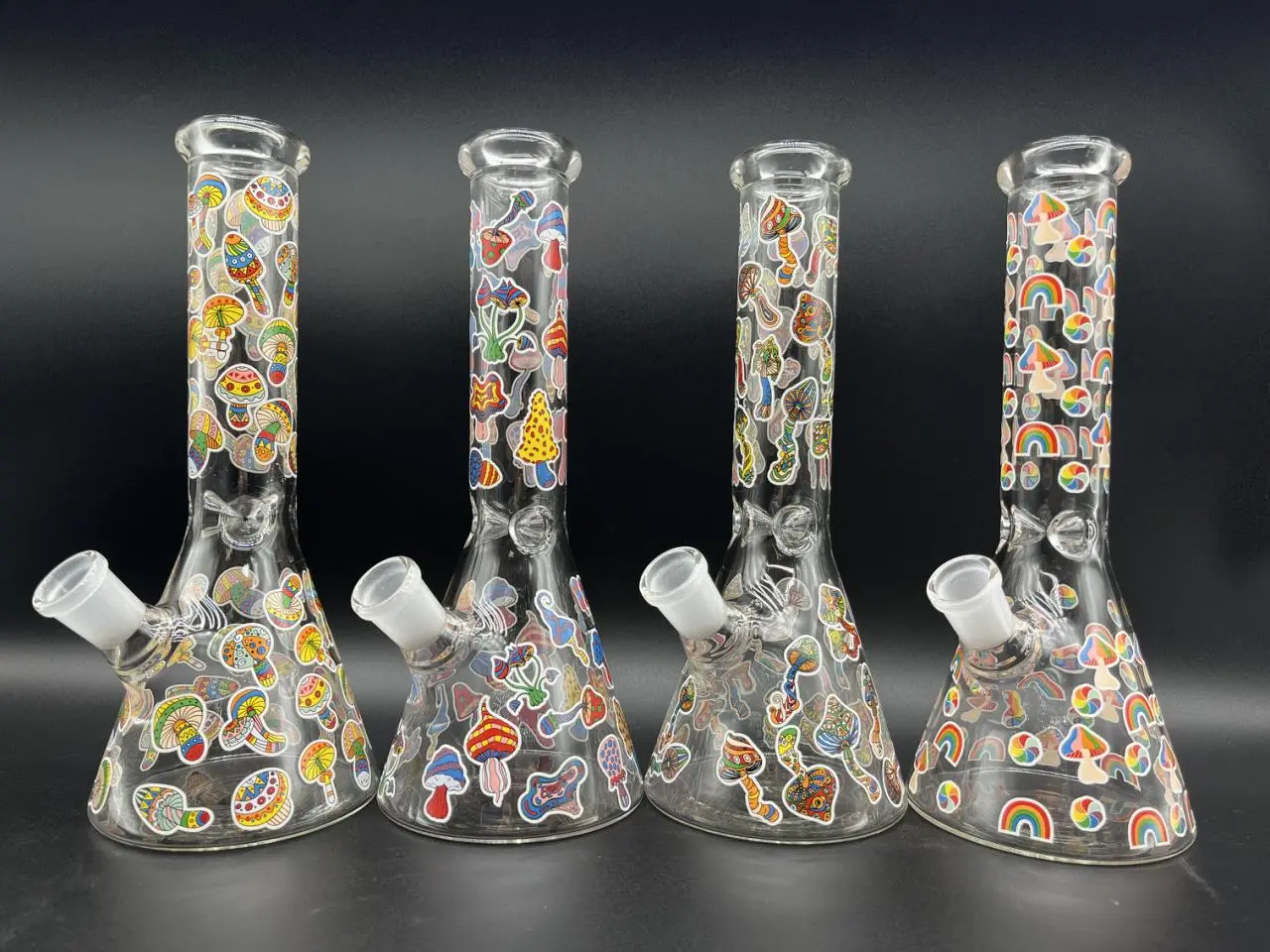 [T-1556-04] Waterpipe 10 Inch Printed Design  (HGB-A04)