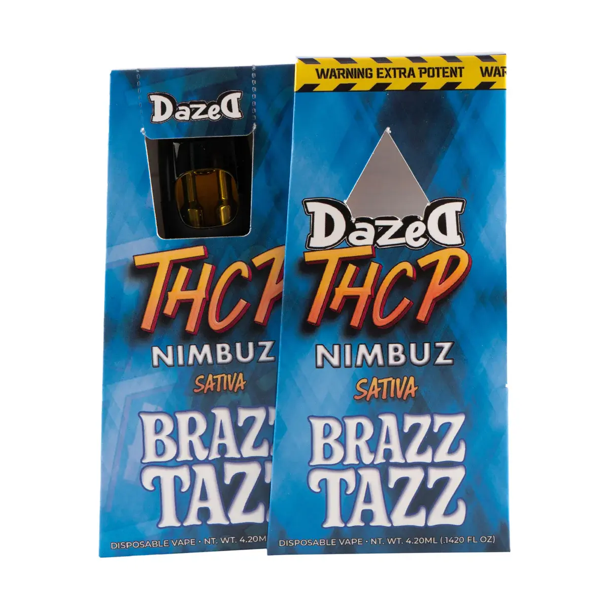 [T-1559-01] Dazed THCP Nimbuz 4.2G Disposable Live Resin 5PK a Box (Brazz Tazz Sativa)