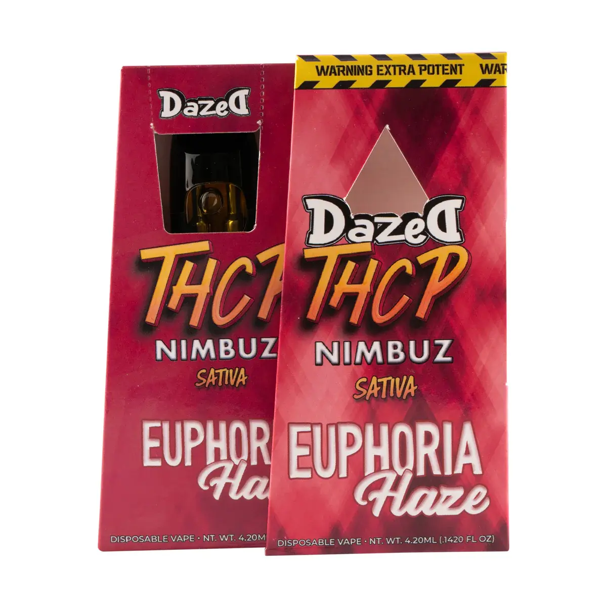 [T-1559-03] Dazed THC-P Nimbuz 4.2G Disposable Live Resin 5PK a Box (Euphoria Haze Sativa)