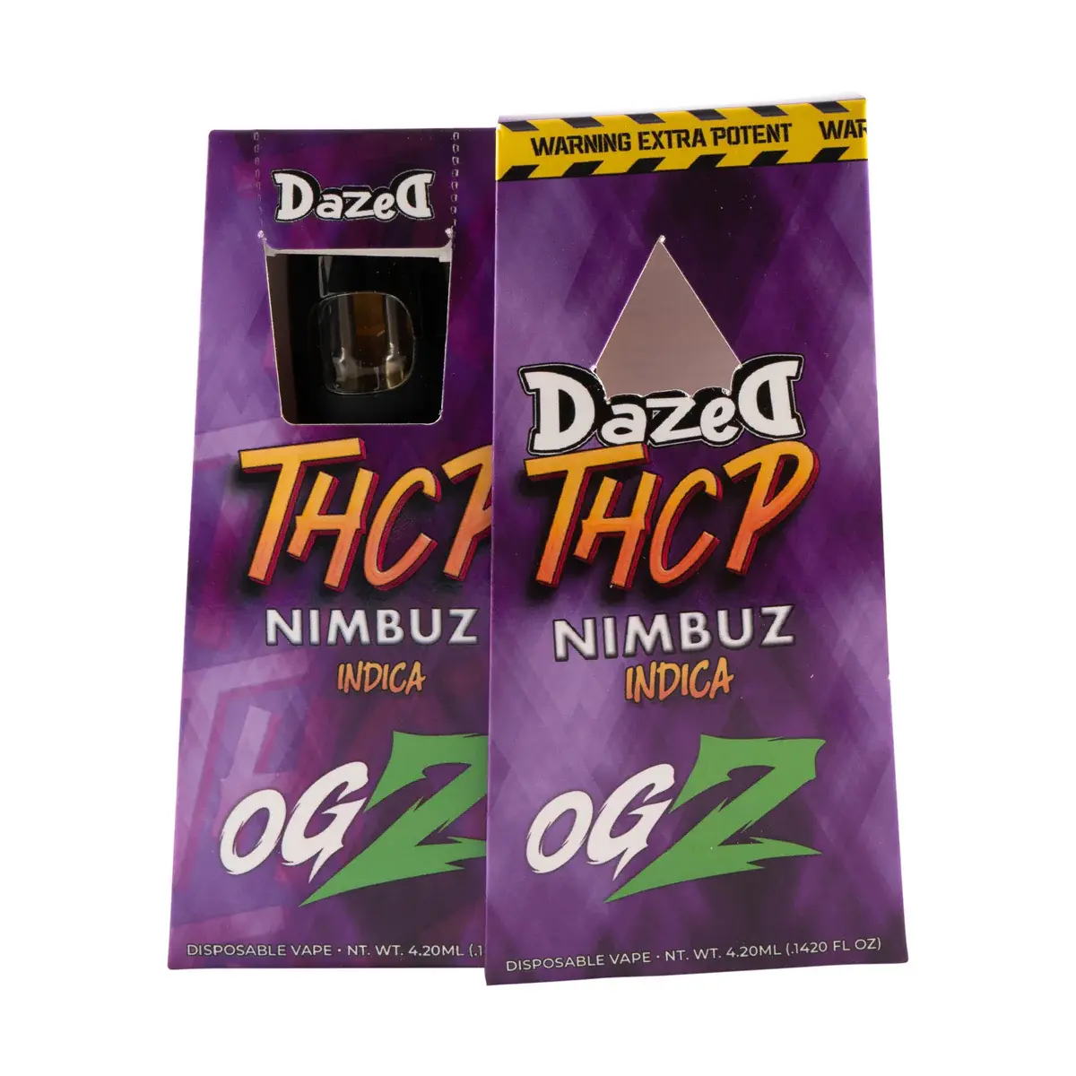 [T-1559-04] Dazed THCP Nimbuz 4.2G Disposable Live Resin 5PK a Box (OG Z Indica)