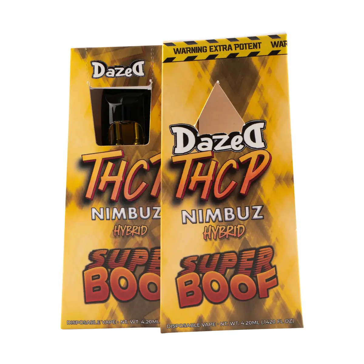[T-1559-05] Dazed THC-P Nimbuz 4.2G Disposable Live Resin 5PK a Box (Super Boof Hybrid)