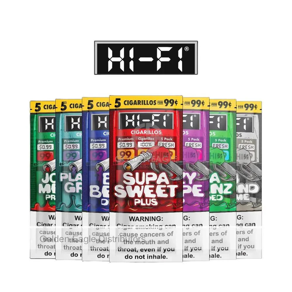 Hi-Fi Cigarillos 5 For $0.99 Display of 15