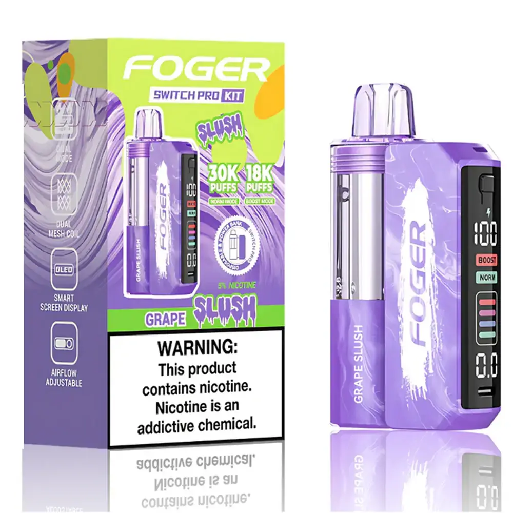 [T-1555-05] Foger Switch Pro 30K POD 18ml 5PK Slush (Strawberry Slush)