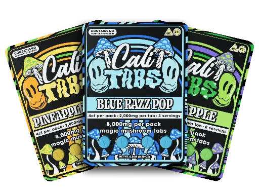 [T-1587-02] Cali Caps Magic Mushroom Tablets 8000MG 6PK (Sour Apple)