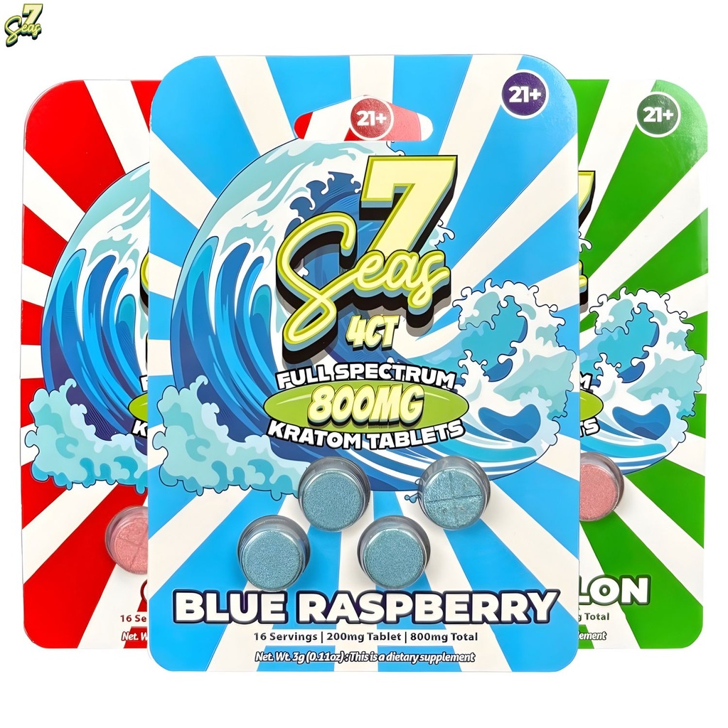 7 Seas Full Spectrum Kratom 800MG 10PK