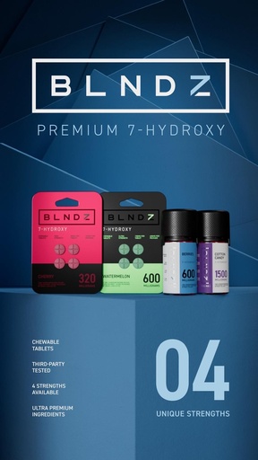 [T-1600-01] Blendz 7Series 15 Taplets 100mg per (Blue Razz)