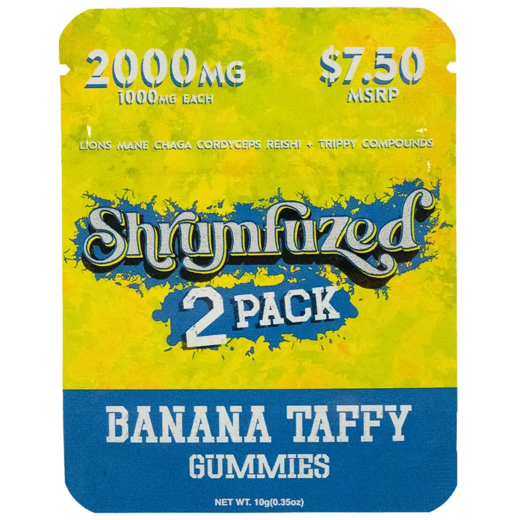 Shrumfuzed Nootropic Mushroom Gummies 2pk 1000mg 30ct $7.50 -
