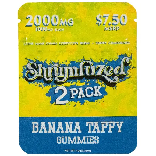 [T-1606-04] Shrumfuzed Nootropic Mushroom Gummies 2pk 1000mg 30ct $7.50 - (Sweet Pear & Tropical Pineapple)