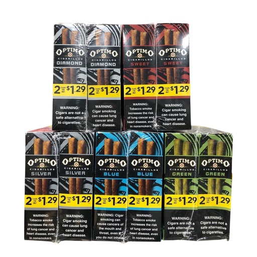 [T-1615-04] Optimo 2 for $1.29 Cigarillos 30PK (Silver)