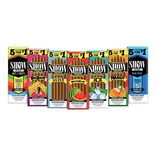 [T-1617-11] SHOW 5/$1 Cigarillos (White Grape)