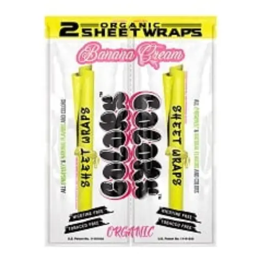 ORGANIC COLOR SHEET WRAPS 2PK POUCH 25CT DISPLAY BOX