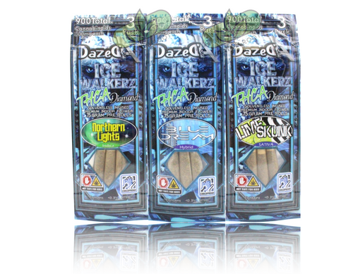 DAZEDA PREROLL ICEWALKER 3PK THC-A DIAMOND