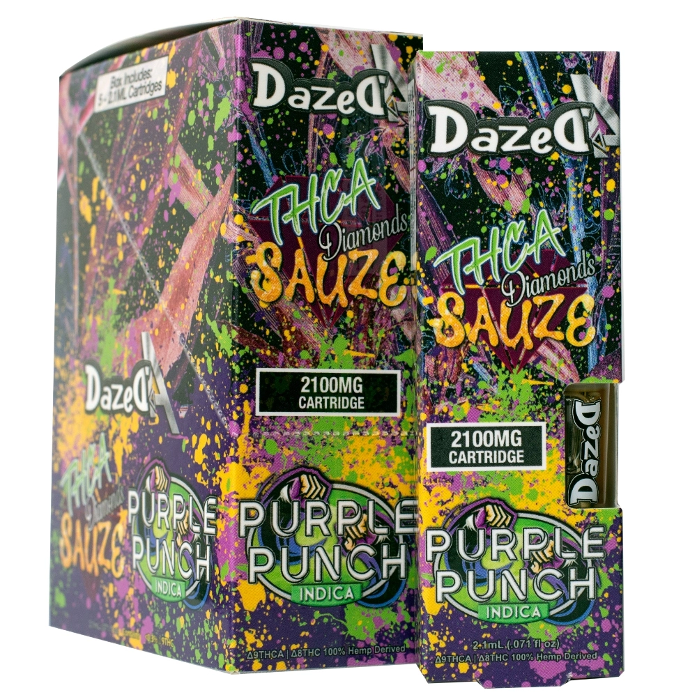 DAZEDA THC-A CARTS 2.1G 5PK A BOX