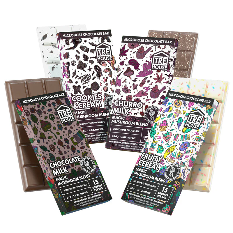 TRE HOUSE MAGIC MUSHROOMS CHOCOLATE BAR 10PK a Box