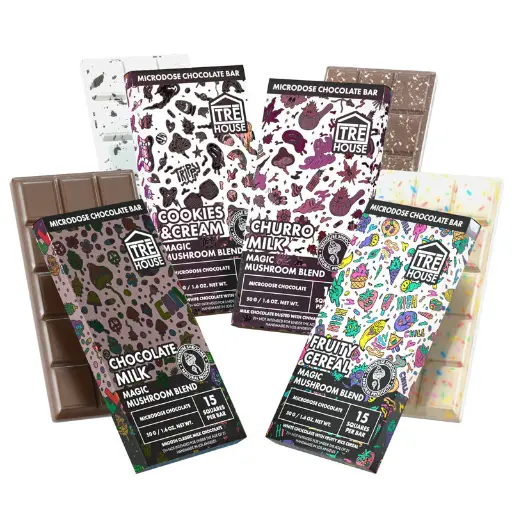 TRE HOUSE MAGIC MUSHROOMS CHOCOLATE BAR 10PK a Box