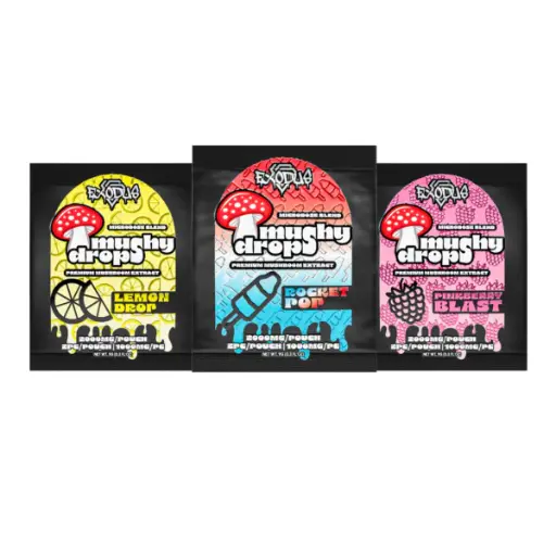 EXODUS: MUSHY DROPS - MUSHROOM GUMMIES - 2CT 30CT 60000MG Total
