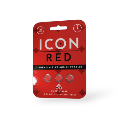 [Q-4757] ICON RED 18MG CHEWABLE TABLET 3CT 12PK DISPLAY