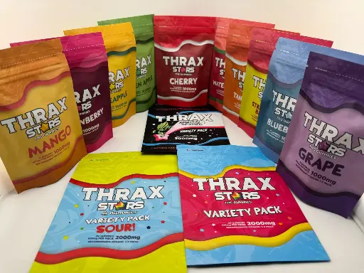 THRAX GUMMIES 10 STARS Delta 8 1000MG