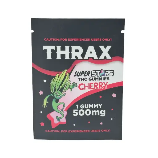[Q-4775] THRAX GUMMIES Super Star Cherry Single 500MG
