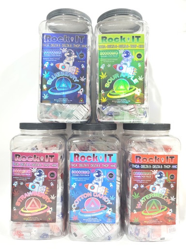 ROCK IT GUMMIES 1200MG PER PC 70CT JAR THC-P/HHC/D8-9