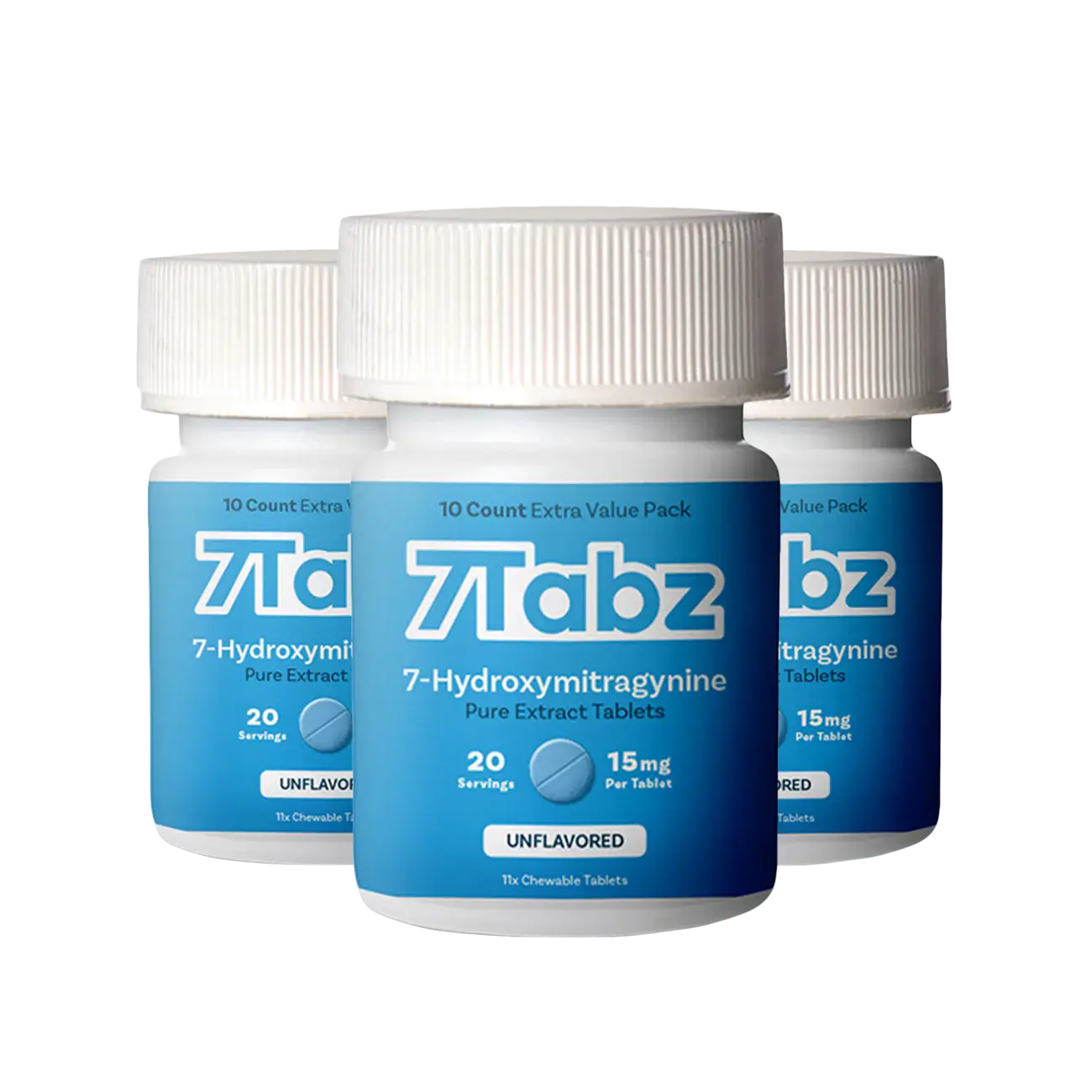 [Q-4818] 7TABZ PURE EXTRACT TABLETS | 15MG PER TAB 10CT/ 6Bottle 
