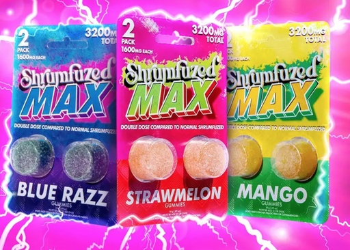 Dazed Shrumfuzed MAX 2PK Gummies 1600mg 10ct Display