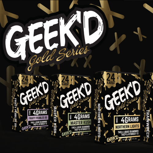 GEEK’D EXTRACTS GOLD SERIES 4 GRAM DISPOSABLE 5PK