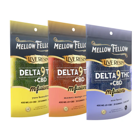 Mellow Fellow Live Resin D9 400MG 20ct Gummies