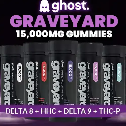 ghost Graveyard Gummies 15,000mg 4CT Jar