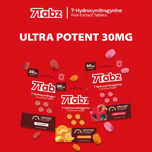 7Tabz Extra Strength Pure Extract 30MG Per Tab single 40CT