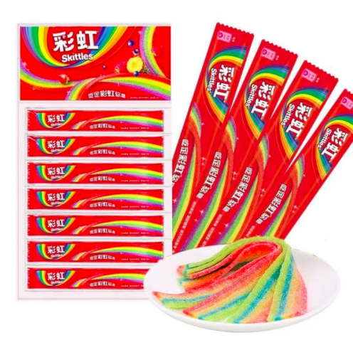 [Q-4951] Exotic Skittles Sour Strip Mixed 9G 48PK