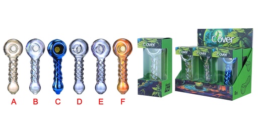 Clover Glass Hand Pipe 5Inch Display 6PK