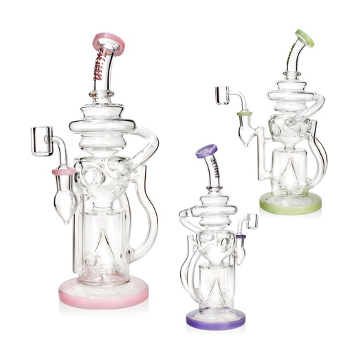 Hittn Glass Water Pipe 14mm Quartz Banger Glass DAB Rig 