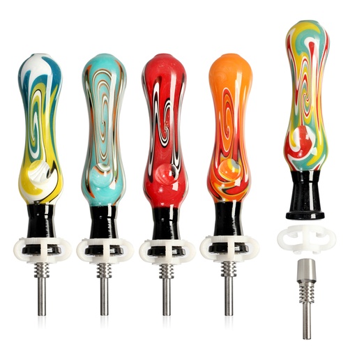 [T-1392] Hittn Glass Nectar Collector  American color 