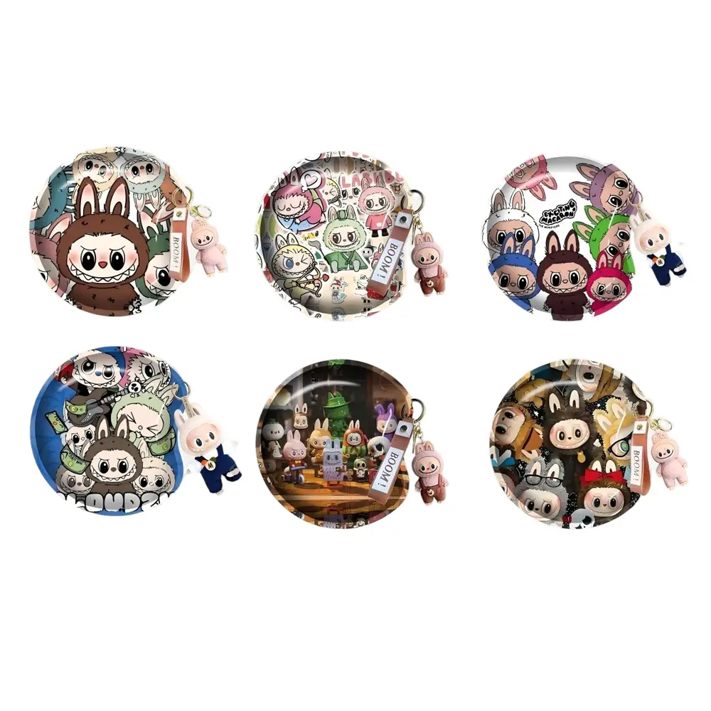 [T-1410] labubu Tray with keychain Display of 12PK