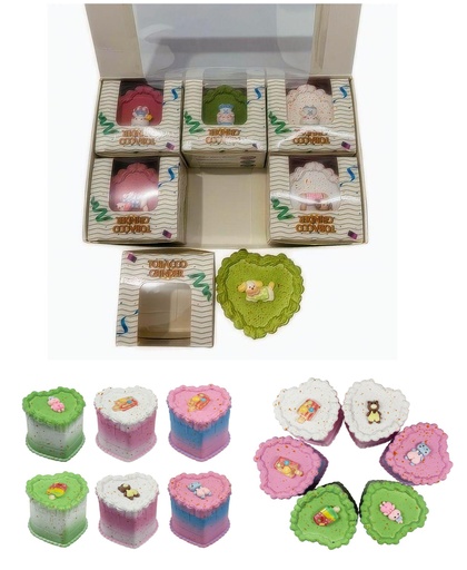 [T-1416] Grinder Zinc Alloy Heart Cake  4 Part 6PC Display