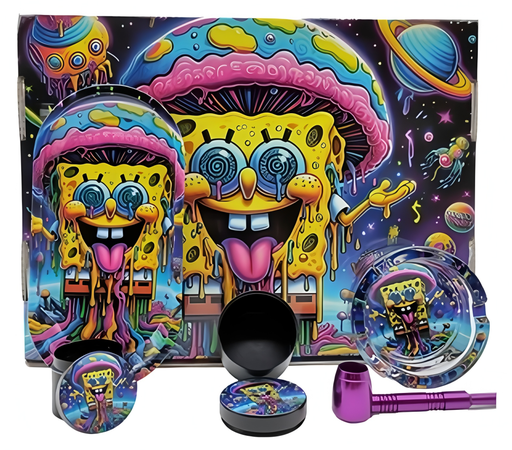 Smoking Kit Round Ashtray 4-Piece kit