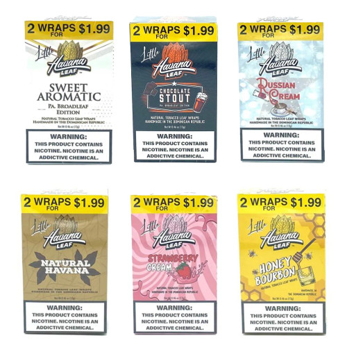 Havana  Leaf Little Tobacco Wraps 2CT Box Of 20 $1.99